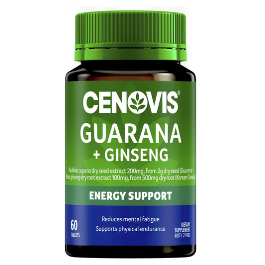 CENOVIS GUARANA 2000 & GINSENG 500 MG 60 TABLETS