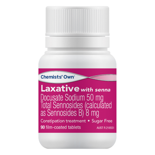 Chemists' Own Laxative with Senna Docusate Sodium Sennosides 50mg 90 Tablets