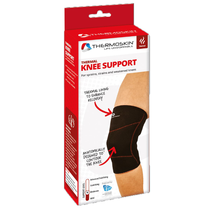 Thermoskin Thermal Knee Support Large Black