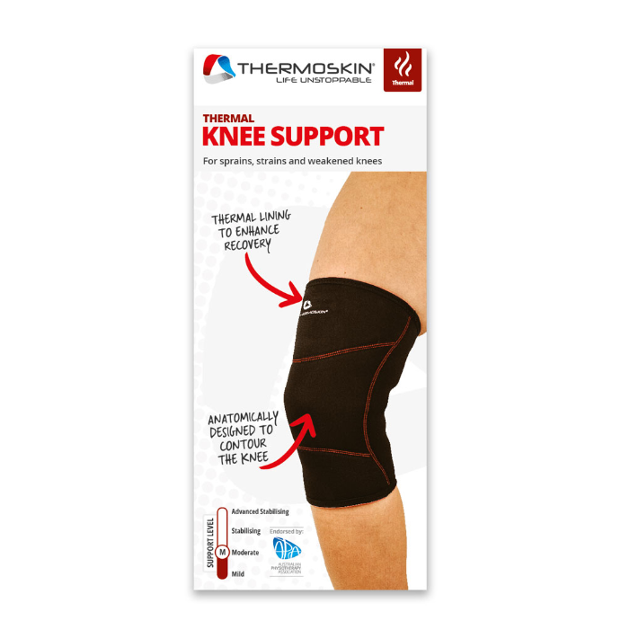 Thermoskin Thermal Knee Support Extra Large Black