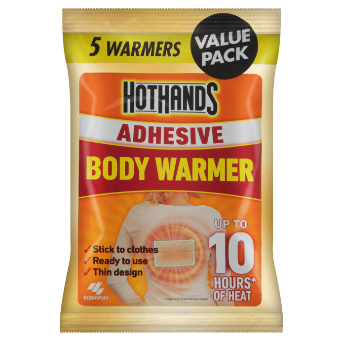 Hot Hands Adhesive Body Warmer Value Pack 5 Pack