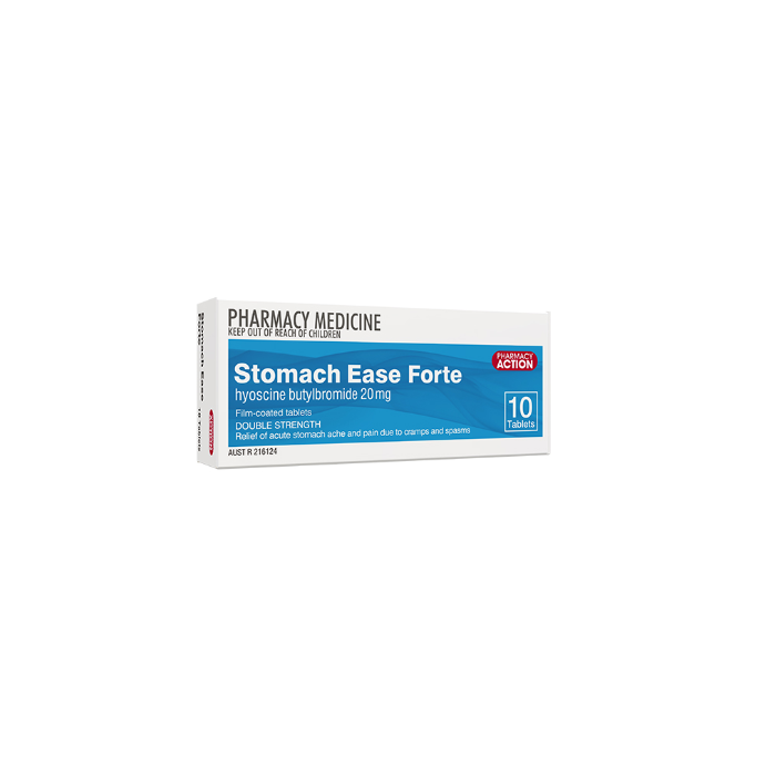 PHARMACY ACTION Stomach Ease Forte 20mg 10 Tablets