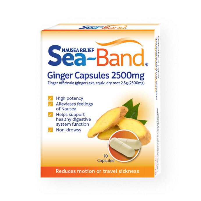 Seaband Ginger Capsules 250mg 10 Capsules