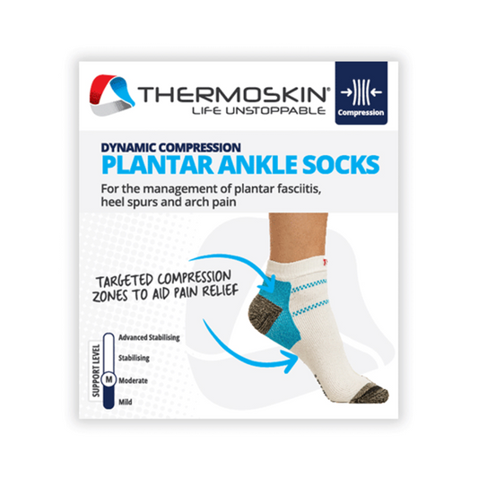 Thermoskin Plantar FXT Compression Socks Ankle Large White