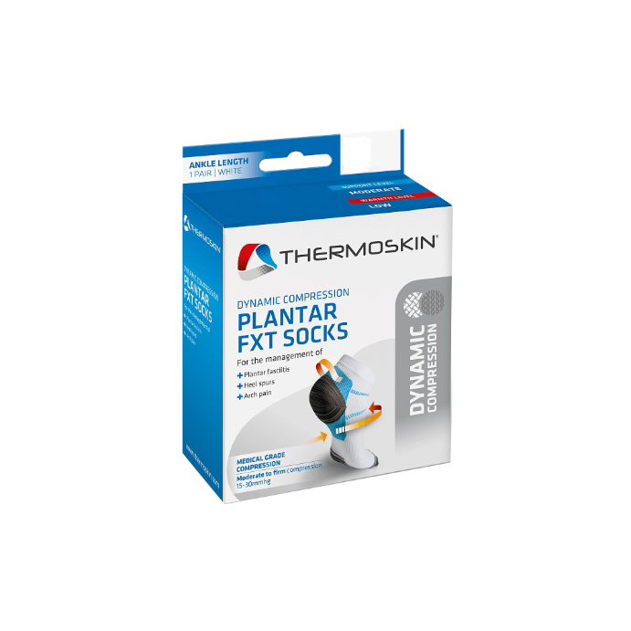 Thermoskin Plantar FXT Compression Socks Ankle Extra Large White