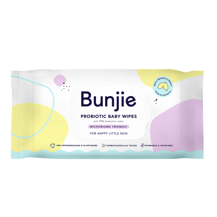 Bunjie Probiotic Baby Wipes 80 Wipes