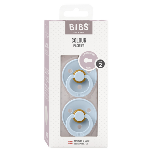 Bibs Colour Pacifier Baby Blue Size 2 2 Pack