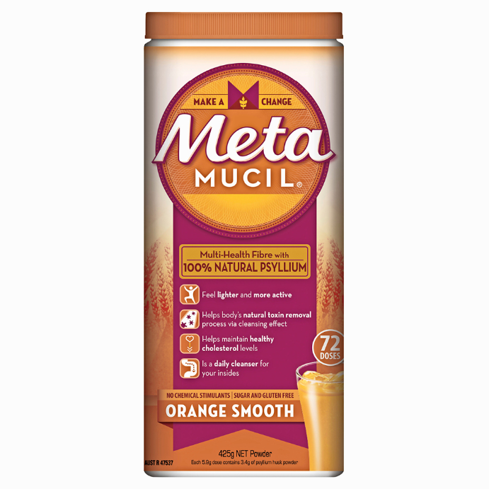 Metamucil Daily Fibre Supplement Smooth Orange 72 Doses 425g
