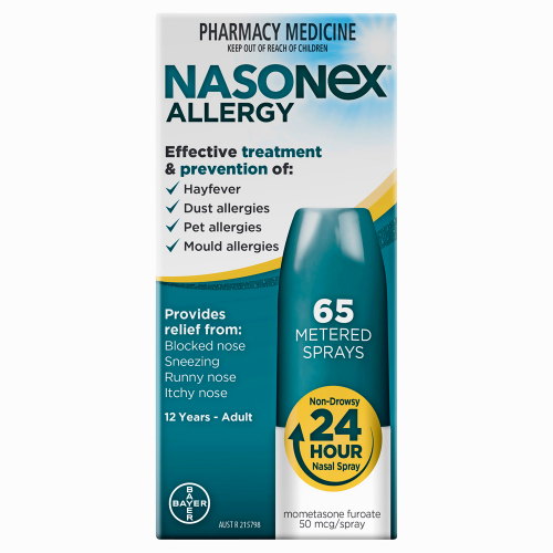 Nasonex Allergy Non-Drowsy 24 Hour Nasal Spray 65 Sprays