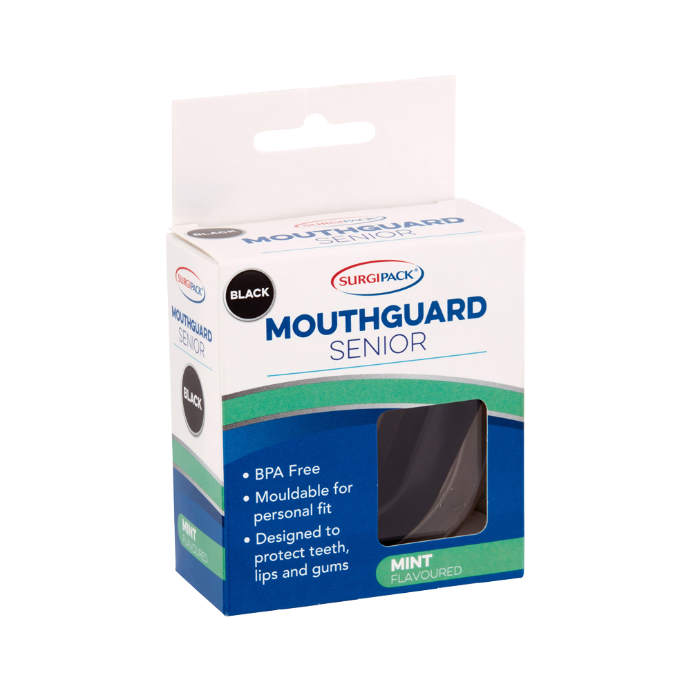 SurgiPack Mouthguard Senior Black 6412