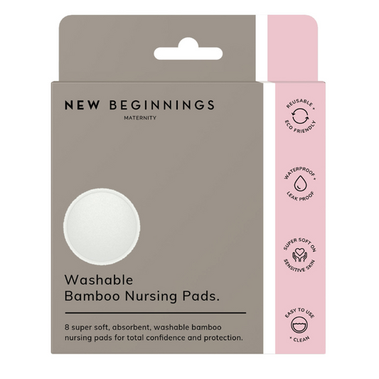 New Beginnings Washable Bamboo Nursing Pads 8 Pack