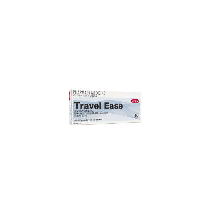 PHARMACY ACTION Travel Ease 10 Tablets