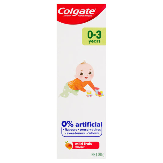 Colgate Kids Toothpaste 0-3 Years 80g Mild Fruit Flavour