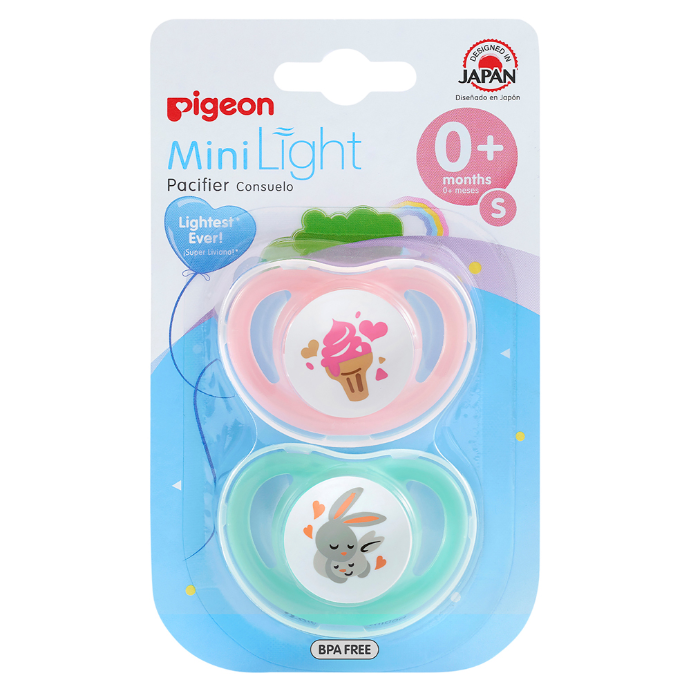 Pigeon Minilight Pacifier Small 2 Pack