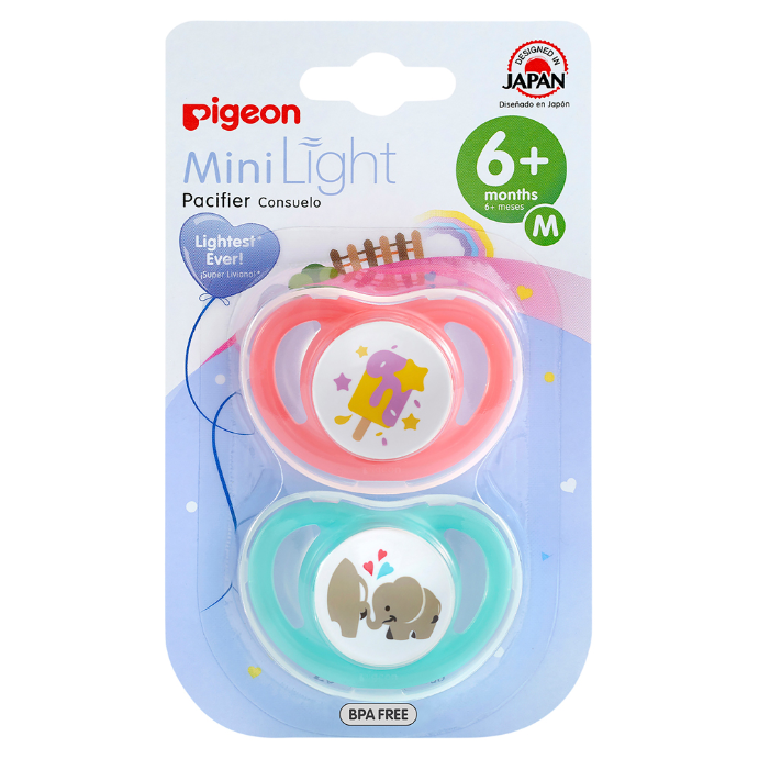 Pigeon Minilight Pacifier Medium 2 Pack