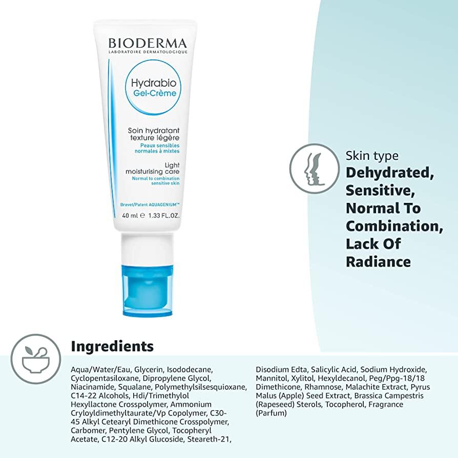 Bioderma Hydrabio Gel Crème Light Moisturising Care 40ml
