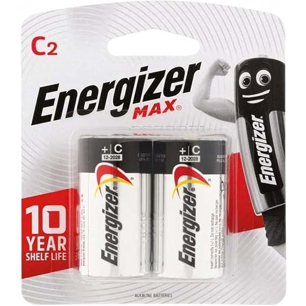 Energizer Max C E93 Alkaline Battery (Pack of 2)