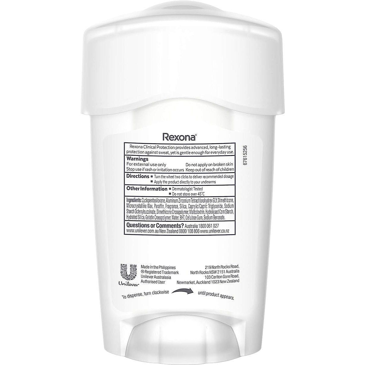 REXONA Women Clinical Protection Antiperspirant Deodorant Sheer Powder 45ml