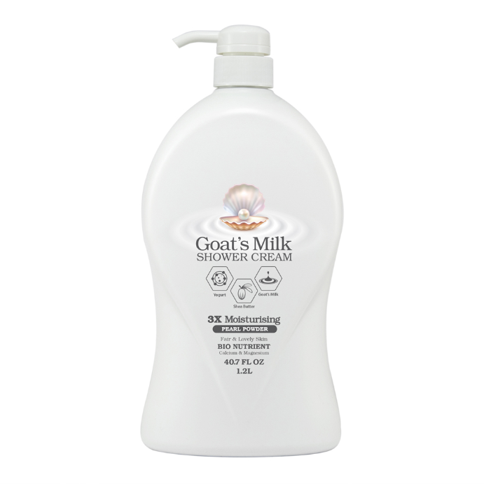 LOVERCARE Goat's Milk Shower Cream Pearl Powder 1.2 L