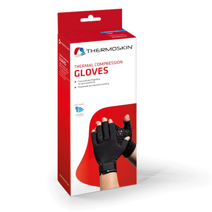 Thermoskin Thermal Compression Gloves Medium Black