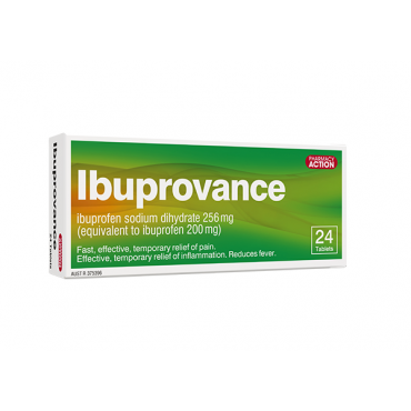 PHARMACY ACTION IBUPROVANCE 256G 24 TABS