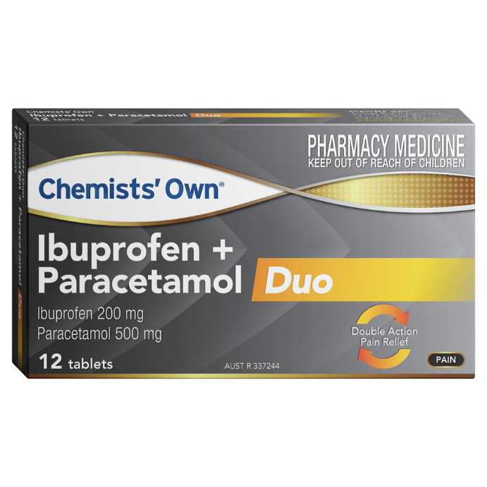 Chemists' Own Ibuprofen + Paracetamol Duo 12 Tablets