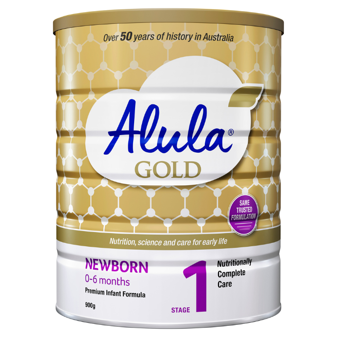 ALULA Gold Stage 1 Newborn 0-6 Months Premium Infant Formula 900g
