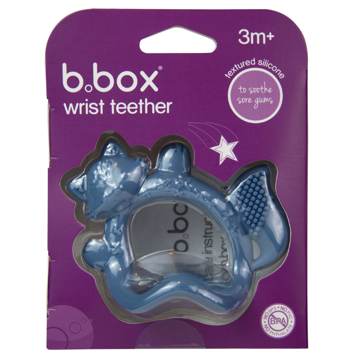 B.Box Wriste Teether Lullaby Blue