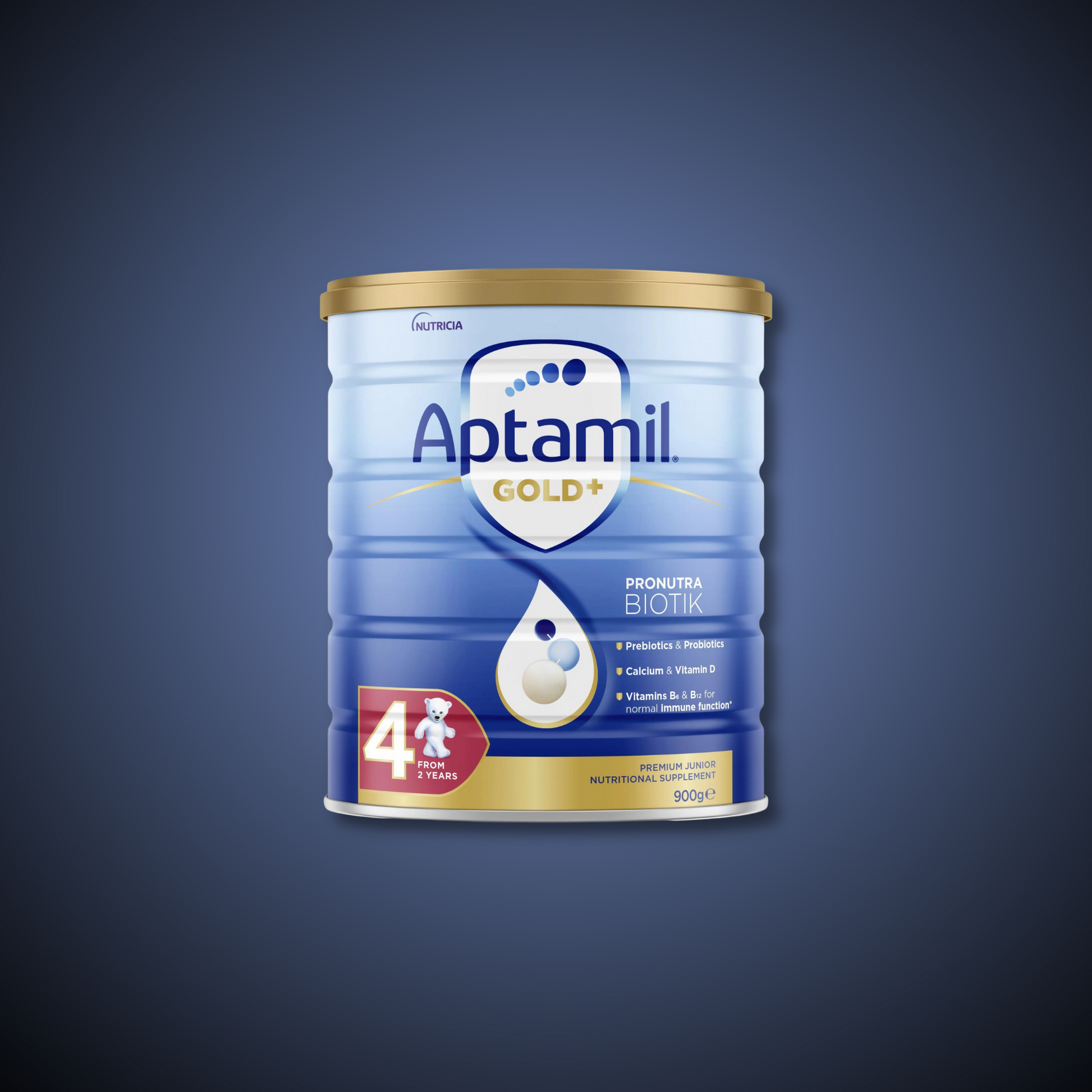 Aptamil Gold+ 4 Pronutra Biotik Junior Nutritional Supplement From 2 Years 900g - STELLAR PHARMACY