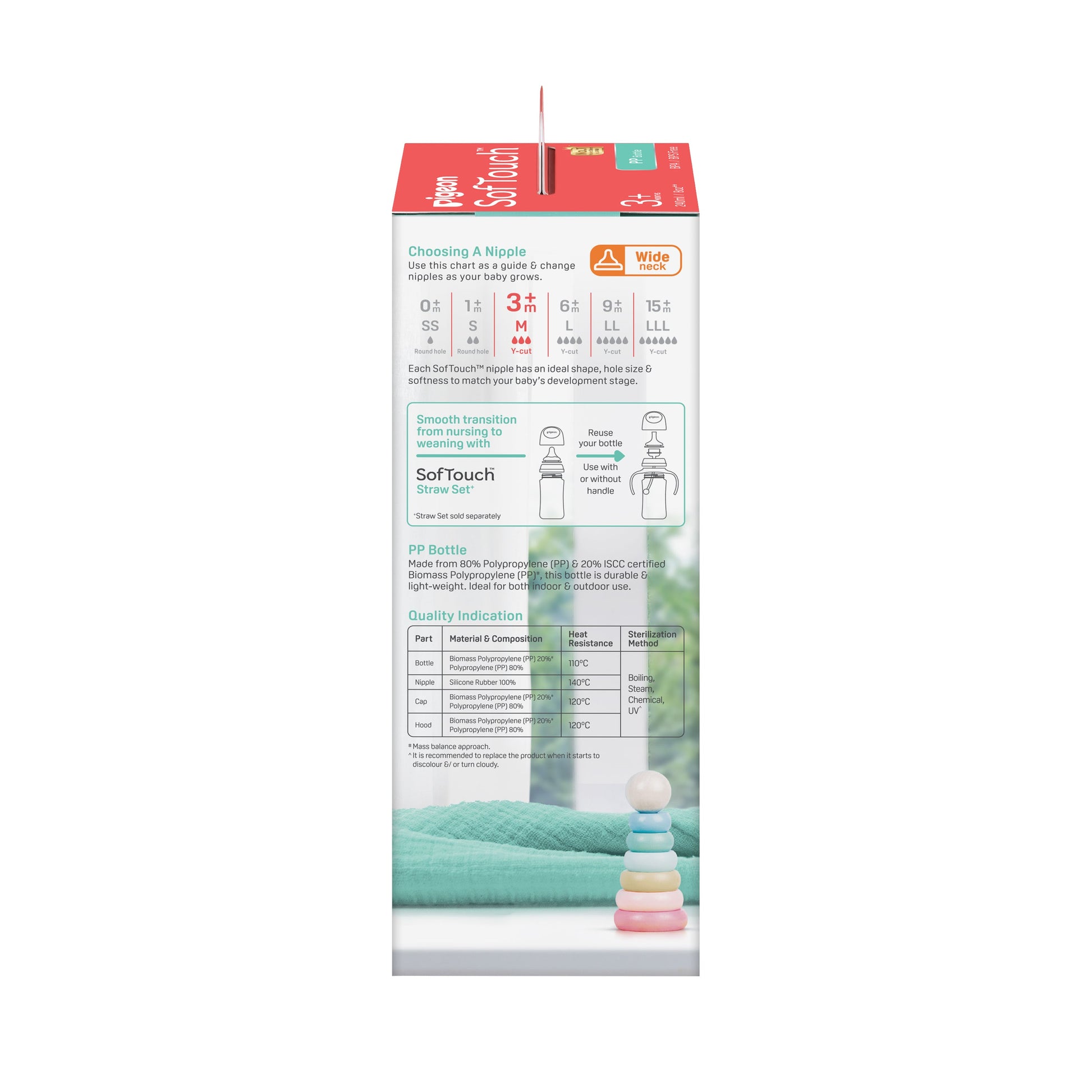SOFTOUCH NURSING BOTTLE PP 240ML WINTER