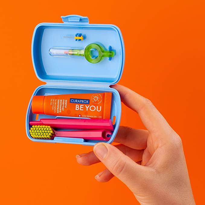 Curaprox Travel Set with Toothbrush & Toothpaste (Assorted Colours)