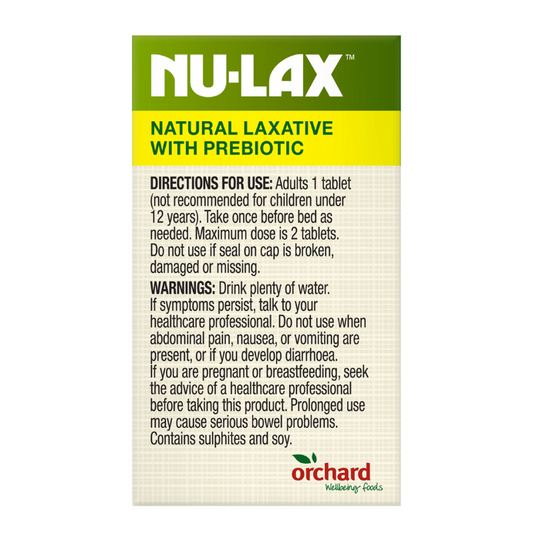 Nulax Natural Laxative Aloe Tab 40 Pack