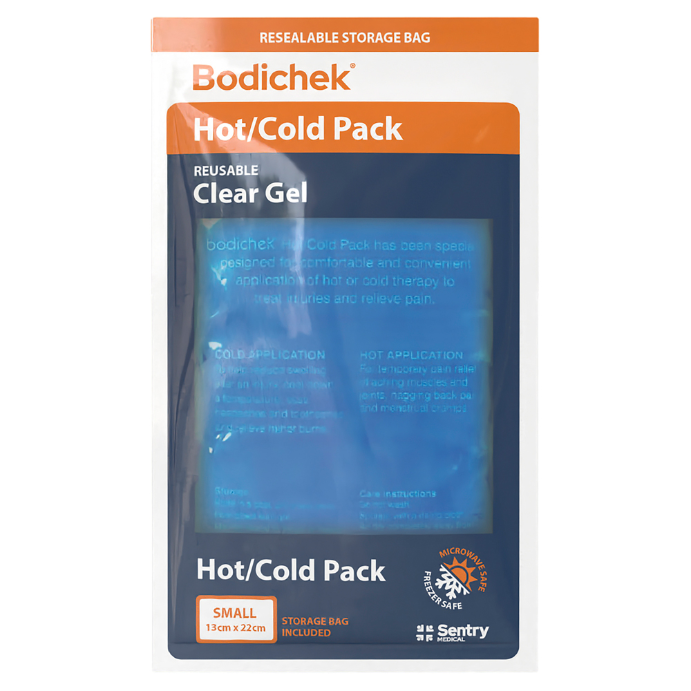 Bodichek Hot/Cold Pack Reusable Clear Gel Small 13cm x 22cm