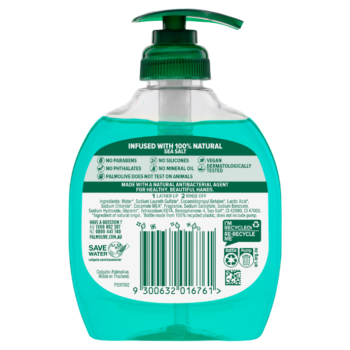 Palmolive Natural Hand Wash Sea Minerals Pump 250mL