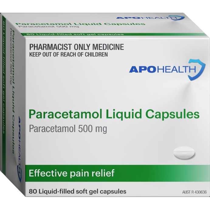 APO HEALTH Paracetamol 500Mg SG 80 Capsules