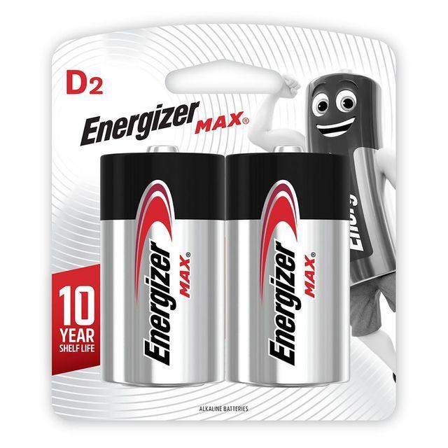 Energizer Max D Batteries Pack of 2