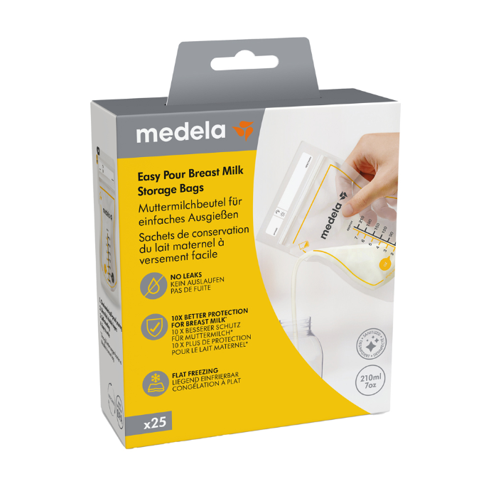 Medela Easy Pour Breast Milk Storage Bags 25 Pack