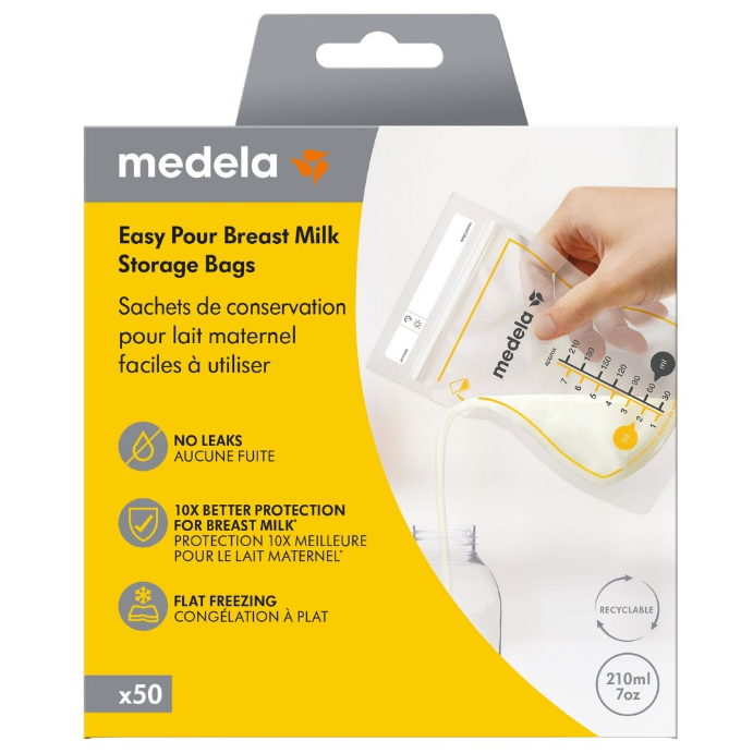 Medela Easy Pour Breast Milk Storage Bags 50 Pack