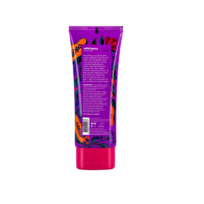 Pure Paw Paw Body Care- Wild Berry Wash 200ml