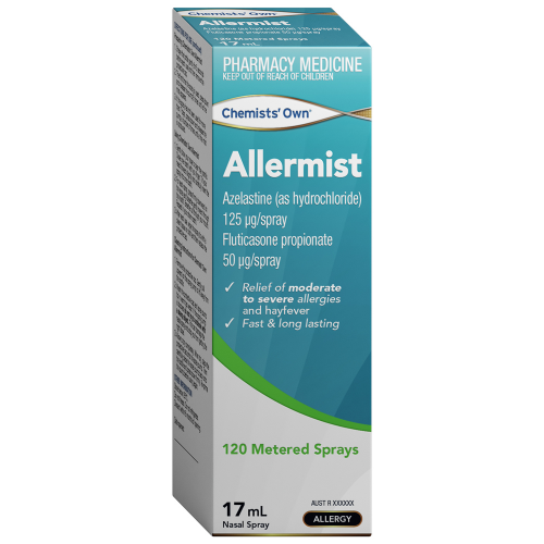 Chemists' Own Allermist Nasal Spray 17mL (Azelastine/Fluticasone)