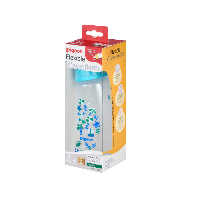 Pigeon Slim Neck Curve Bottle Beach 250ml