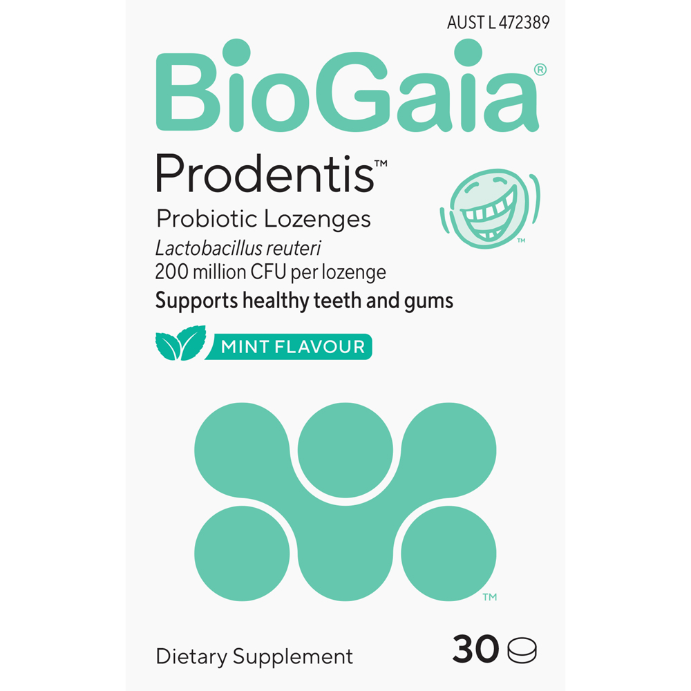 BioGaia Prodentis Probiotic Lozenges Mint Flavour 30 Pack