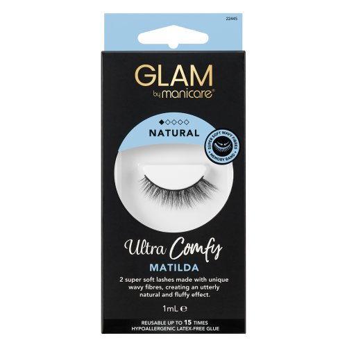 Glam by Manicare Ultra Comfy Lashes Natural Matilda 1 Pair