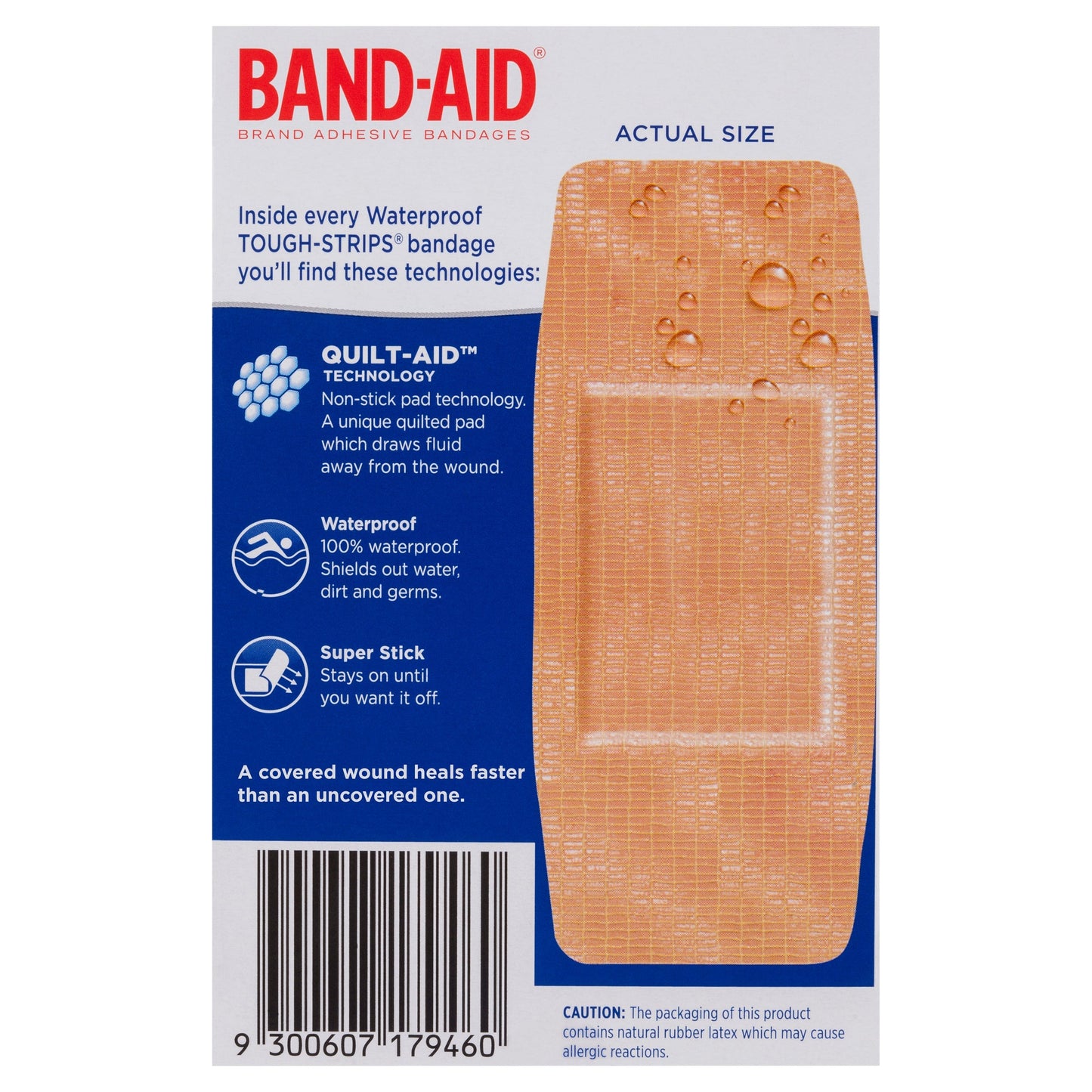 Band-Aid Waterproof Tough Strips Extra Large 10PK