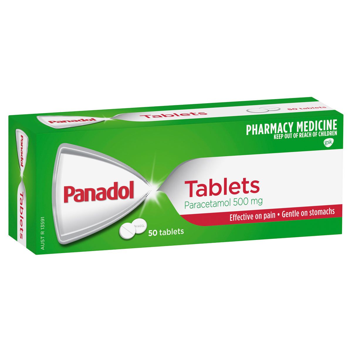 Panadol Paracetamol Pain Relief Tablets 500mg 50