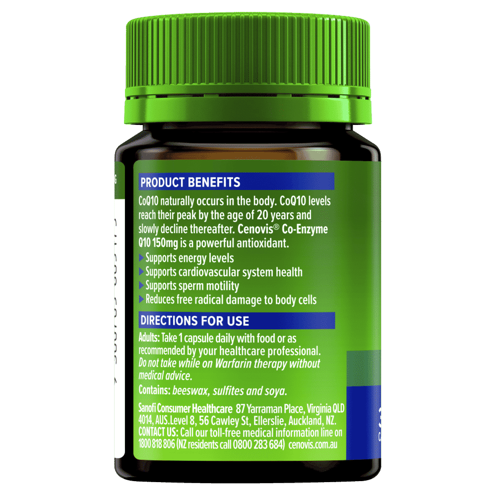 CENOVIS COQ10 150MG CAPSULES 30