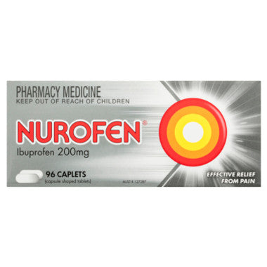 Nurofen 200mg Ibuprofen 96 Caplets