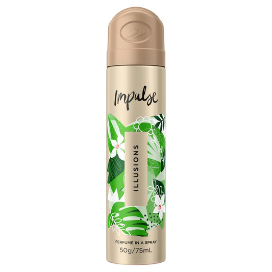 Impulse Body Spray Aerosol Deodorant Illusions 75ml