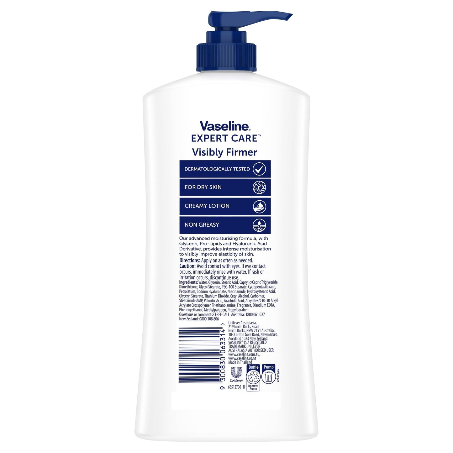 Vaseline Expert Care Visibly Firmer Body Lotion 550ml