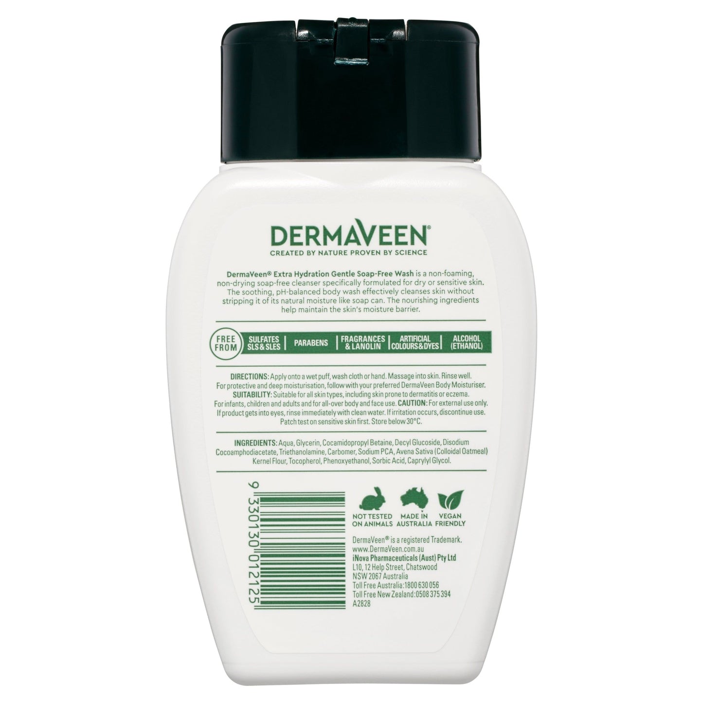 DermaVeen Extra Hydration Soap Free Wash 250ml